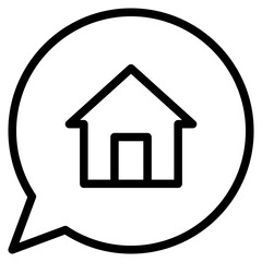 chat with house icon