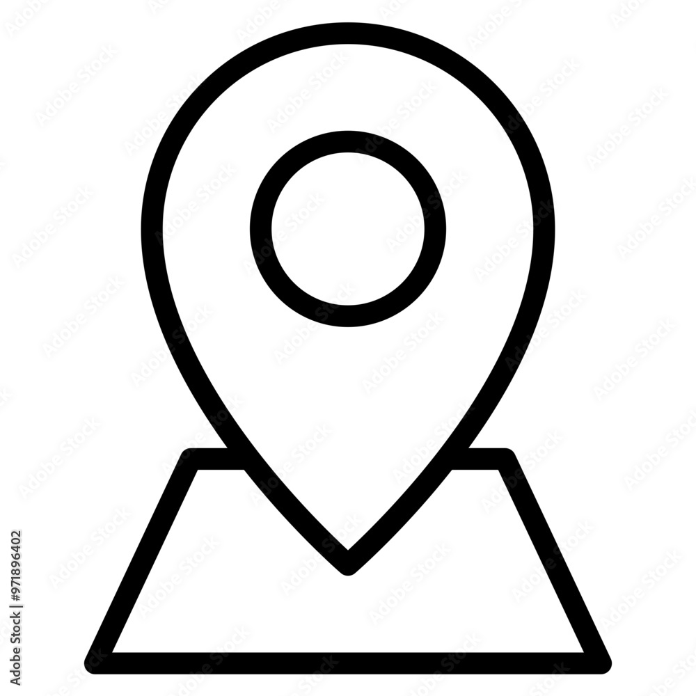 Poster location pin icon. map pin place marker. location icon. map marker pointer icon set. gps location sy