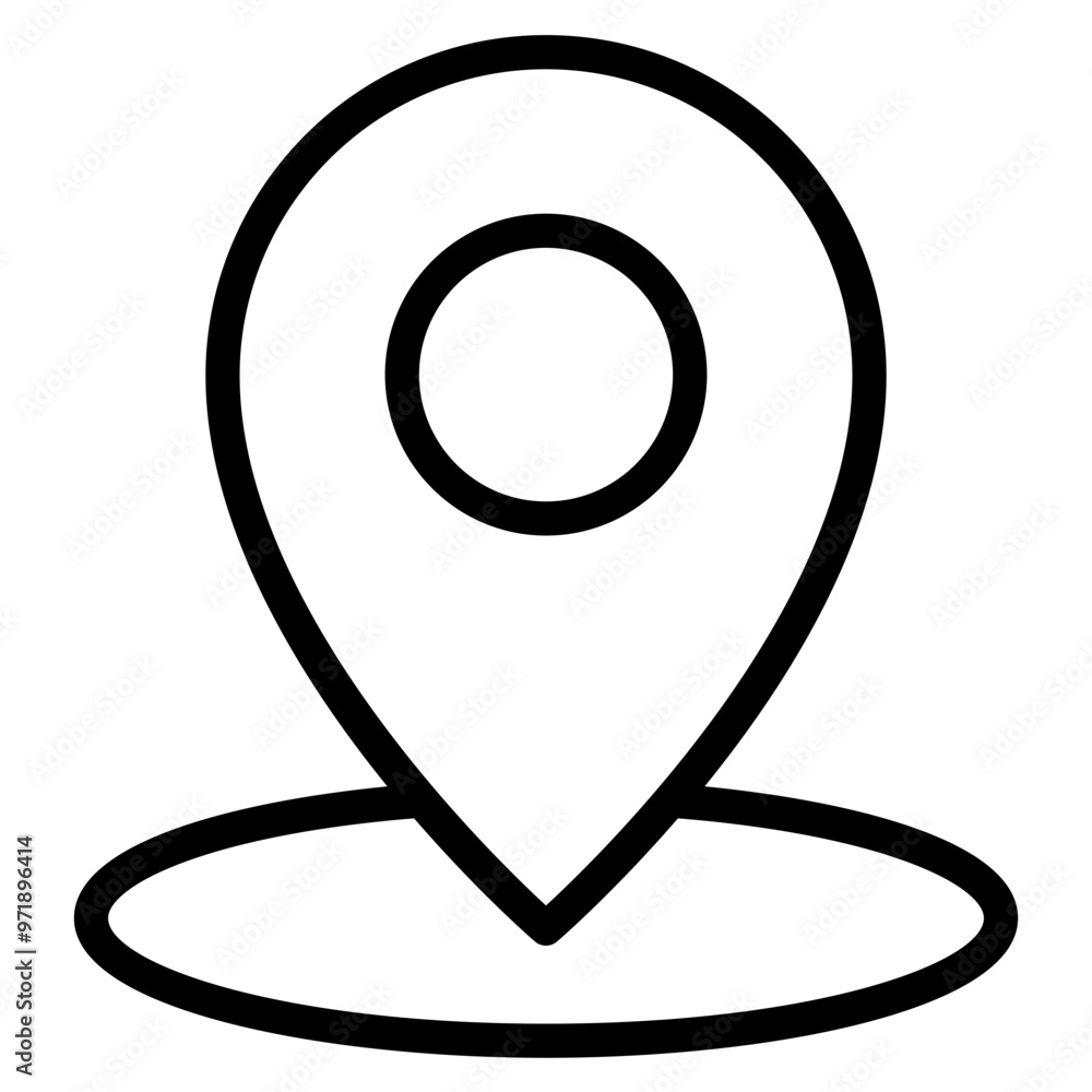 Poster location pin icon. map pin place marker. location icon. map marker pointer icon set. gps location sy