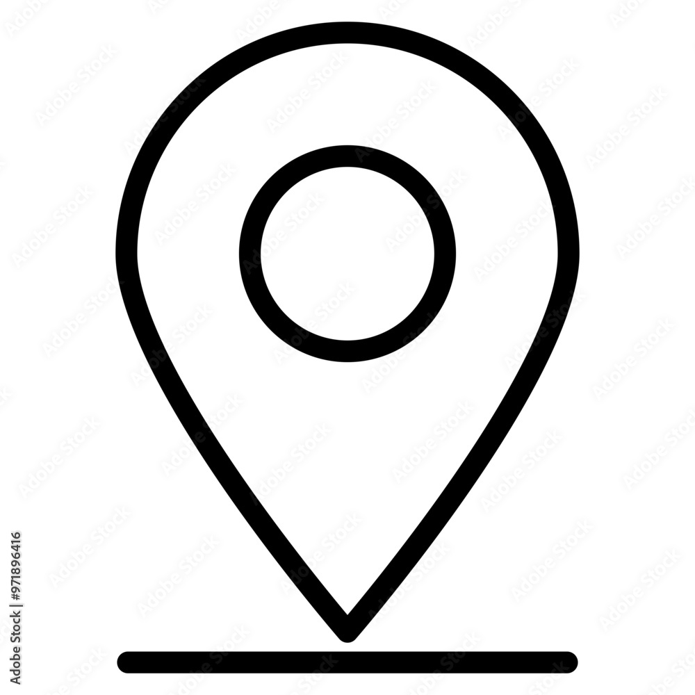 Poster location pin icon. map pin place marker. location icon. map marker pointer icon set. gps location sy
