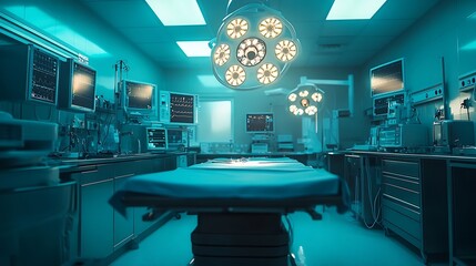 An environment in operating room or surgical room in hospital The Operating Room or OR is a large sterile room where surgeons operate on patients : Generative AI
