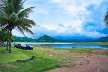 ラムタプーン ダム　スパンブリー・タイ　อ่างเก็บน้ำลำตะเพิน Lam Taphoen Dam at Supan Buri, Thailand