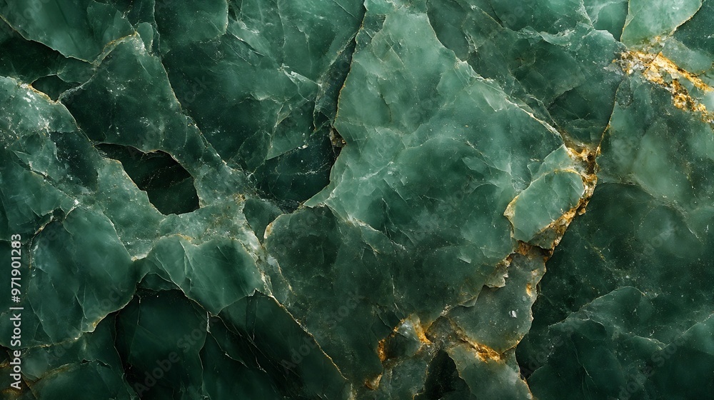 Poster green emerald marble texture background with high resolution top view of natural tiles stone floor i