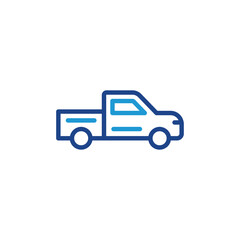 Obraz premium pickup car icon vector
