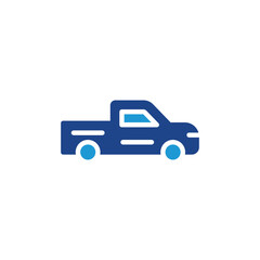 pickup car icon vector