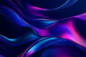 Naklejka premium Abstract background with vivid flowing blue and purple lines on dark background for backdrop and wallpaper design