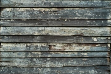 Obraz premium Weathered Wooden Siding with Peeling Paint