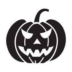 Halloween pumpkins icon vector
