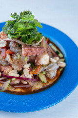 Tostada de mariscos