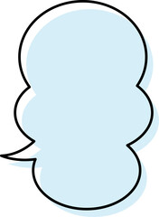 シンプルな吹き出しのイラスト