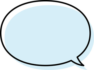 シンプルな吹き出しのイラスト