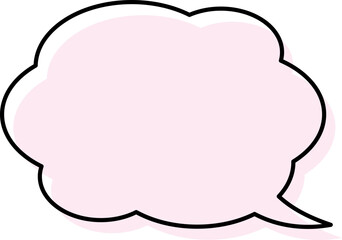 シンプルな吹き出しのイラスト