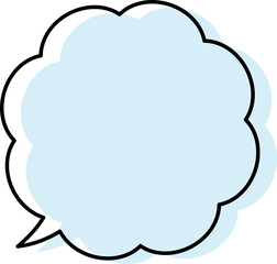 シンプルな吹き出しのイラスト