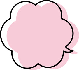 シンプルな吹き出しのイラスト