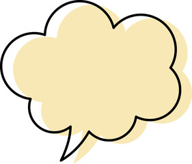 シンプルな吹き出しのイラスト