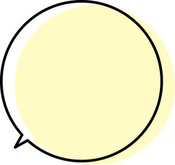 シンプルな吹き出しのイラスト