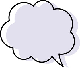 シンプルな吹き出しのイラスト