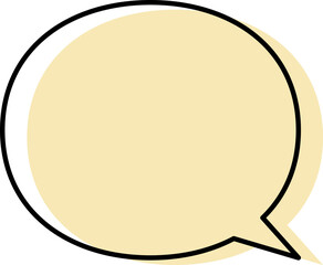 シンプルな吹き出しのイラスト