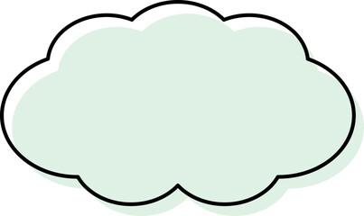 シンプルな吹き出しのイラスト