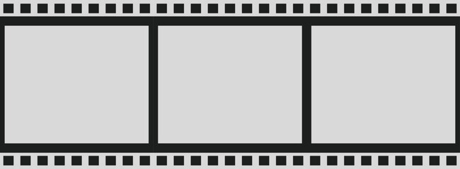 Blank film strip representing memories and cinema history