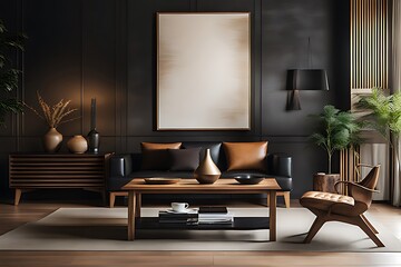 Minimalist beautiful modern living room interior design, modern interior concept for use. contemporary luxury interior design. white bright tone.