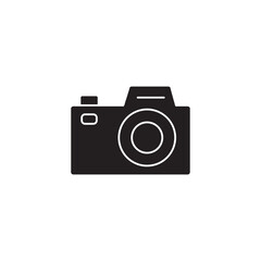 Camera flat icon. vector flat black trendy style illustration for web and app..eps