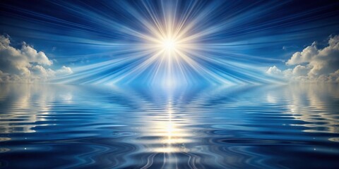 Fototapeta premium Symphony of light and shadow on water surface , symphony, light, shadow, liquid, canvas, brushstroke, dance, creation