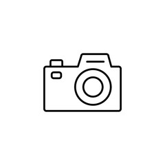 Camera flat icon. vector flat linear illustration for web and app..eps