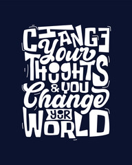 Handdrawn lettering motivational quotes for tshirts posters bags stickers stationery design