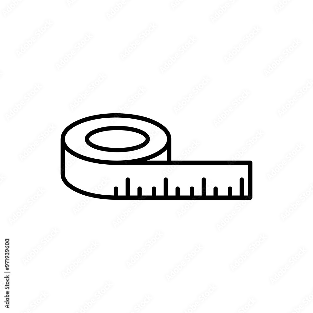 Poster measure line icon. vector flat black trendy style illustration for web and app..eps