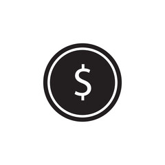 Money vector icon, simple flat black trendy style illustration for web and app..eps
