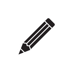 Pencil flat icon. vector flat black trendy style illustration for web and app..eps