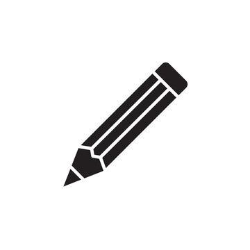 recommend clip art: Pencil flat icon. vector flat black trendy style illustration for web and app..eps