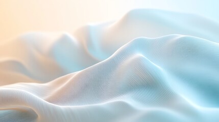 Fototapeta premium Gentle flowing lines forming rhythmic patterns, soft pastel hues, peaceful atmosphere, calming rhythms, minimalist abstract background for relaxation