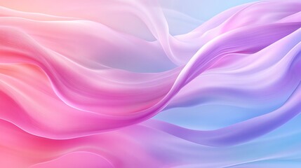 Obraz premium Soft pastel waves creating calming rhythms, fluid and smooth lines, soothing gradient background, calming rhythms background, relaxing abstract design