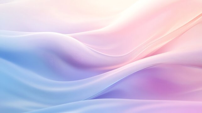 Soft pastel waves creating calming rhythms, fluid and smooth lines, soothing gradient background, calming rhythms background, relaxing abstract design
