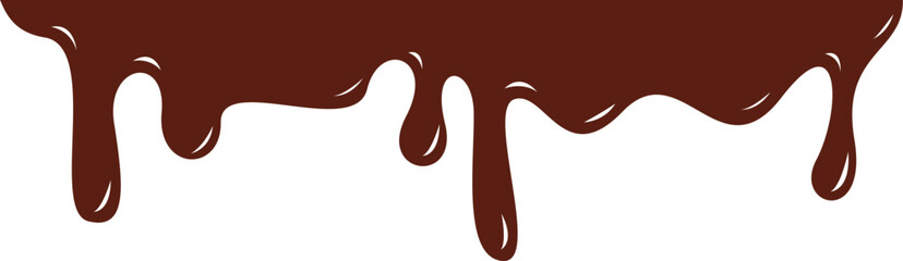 Chocolate Melted Border Illustration