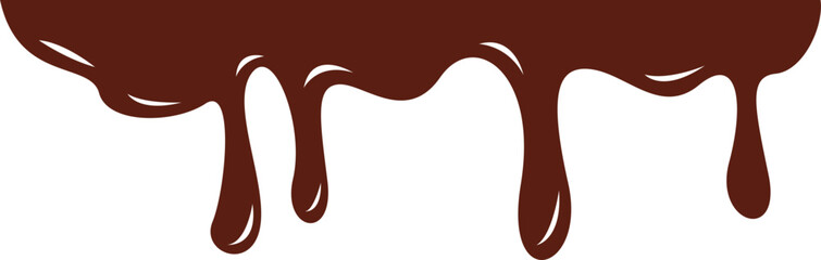 Chocolate Melted Border Illustration