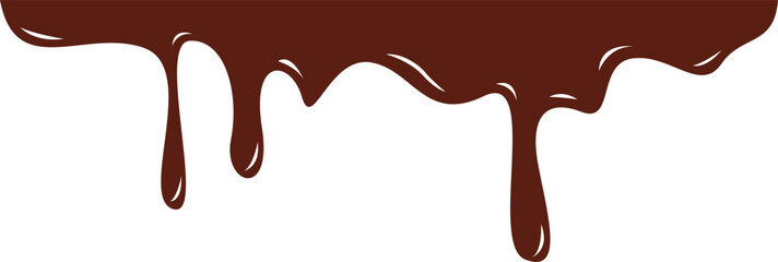 Chocolate Melted Border Illustration