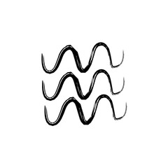 chalk wave abstract lines