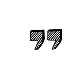 Quotation Mark Hand Drawn 