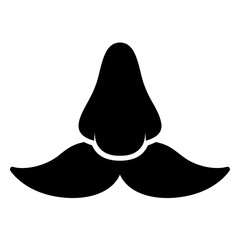 Fake nose and mustache icon