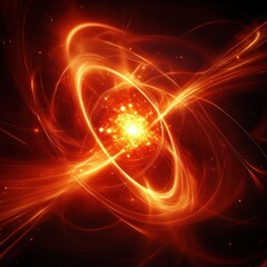 Obraz premium Abstract Cosmic Energy Explosion