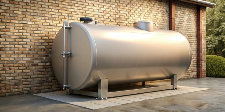 Heating oil tank for home heating system, fuel, storage, metal, gallon, maintenance, residential, energy
