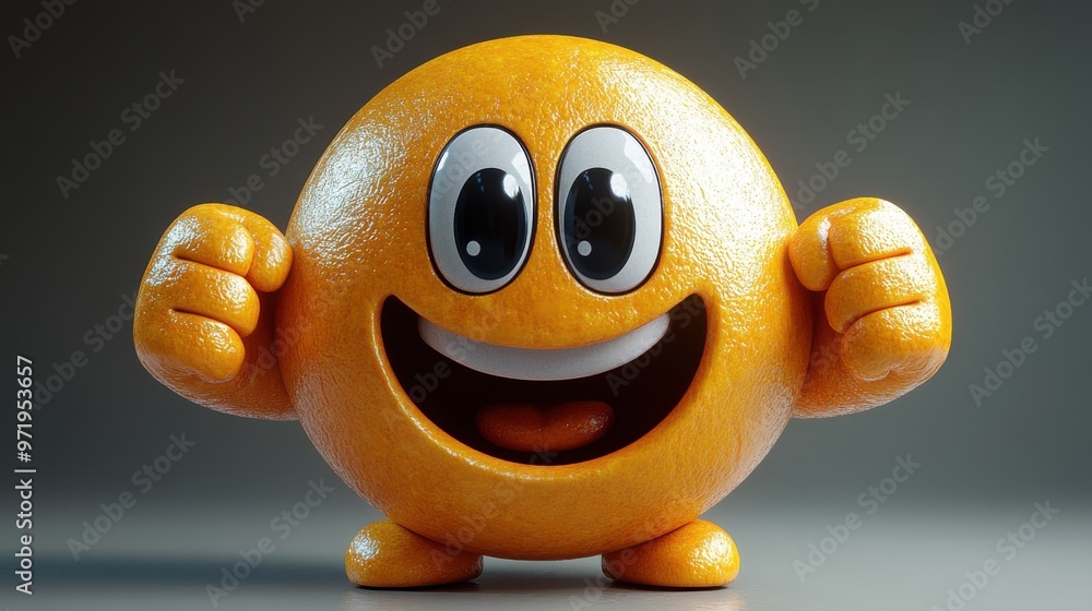 Poster cartoon character han shows fist fingers an palm animate emoji icon isolate on white backgroun with 