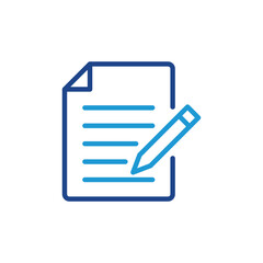 document Write icon vector