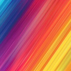 Abstract Diagonal Lines of Vibrant Rainbow Colors