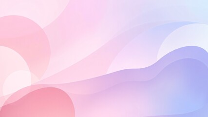 Obraz premium Soft pastel waves create a serene background with gentle gradients in pink, purple, and blue shades ideal for calming design projects