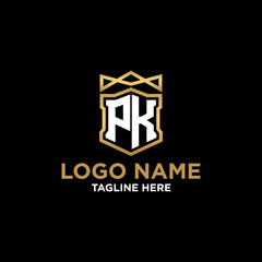 Initial logo P monogram