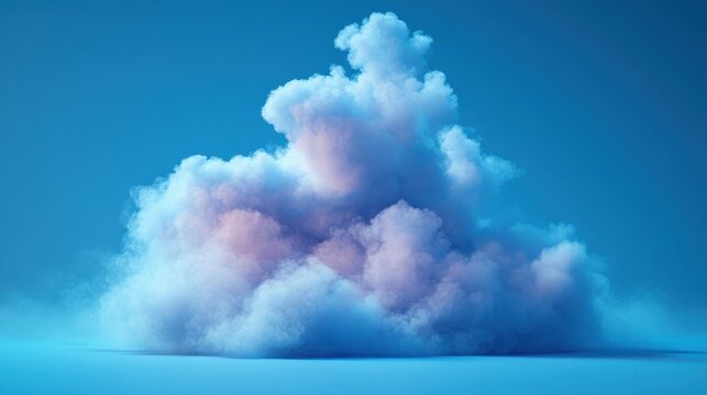 abstract clou shapes isolate on blue backgroun cumulus clip art